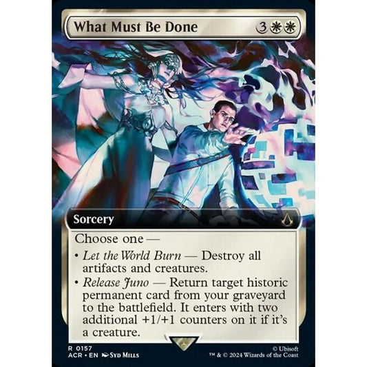 ACR_157 What Must Be Done *Extended Art* MTG Magic: The Gathering: Assassin's Creed_Rare