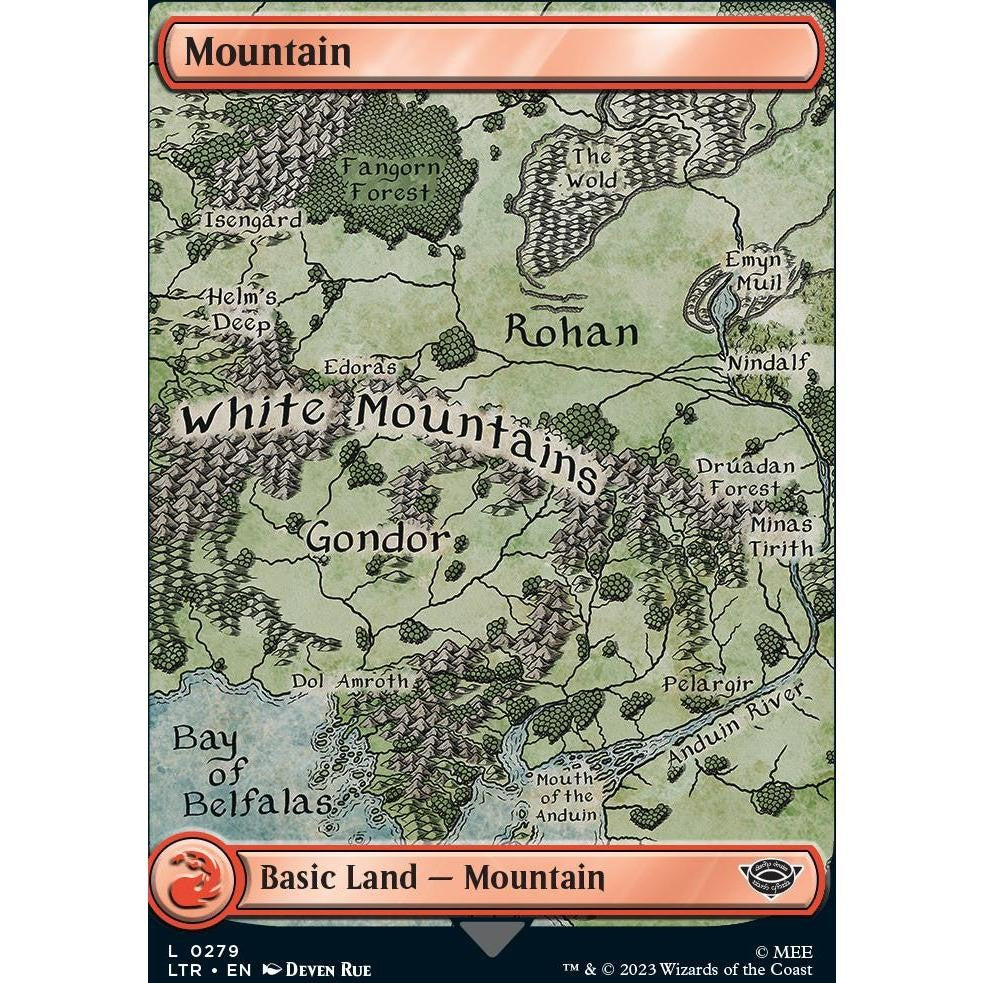 Lord OF THE RINGS MAP LANDS BASIC LAND Surge FoilS Choose Your Cards MTG Magic: The Gathering LTR