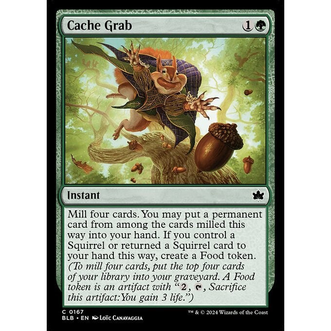 BLC Bloomburrow Commander Deck: SQUIRRELED AWAY Singles MTG: Magic: the Gathering: Choose your cards inside BLB