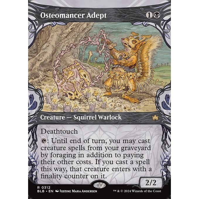 BLB_312 Osteomancer Adept *Showcase* MTG Magic: The Gathering: Bloomburrow_Rare