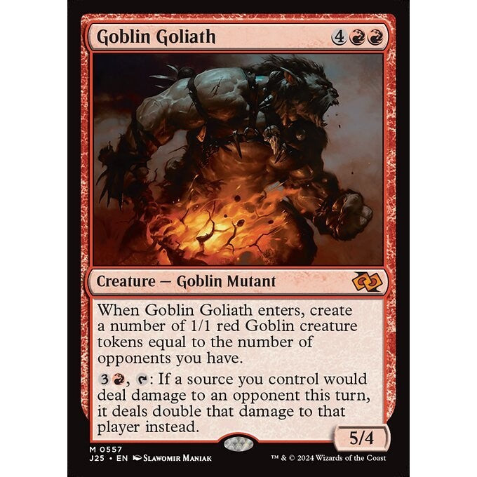 J25_557 Goblin Goliath MTG Magic: The Gathering: Foundations Jumpstart 2025_Mythic