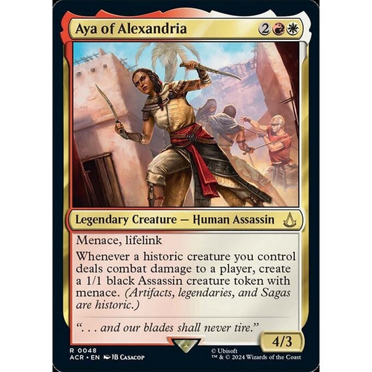 ACR_048 Aya of Alexandria MTG Magic: The Gathering: Assassin's Creed_Rare