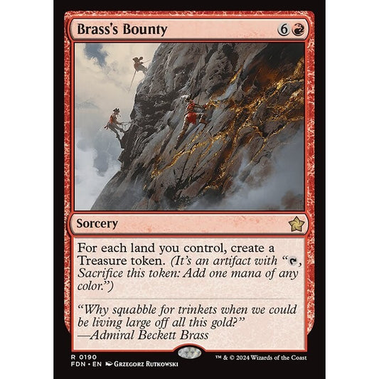 FDN_190 Brass's Bounty MTG Magic: The Gathering: Foundations_Rare