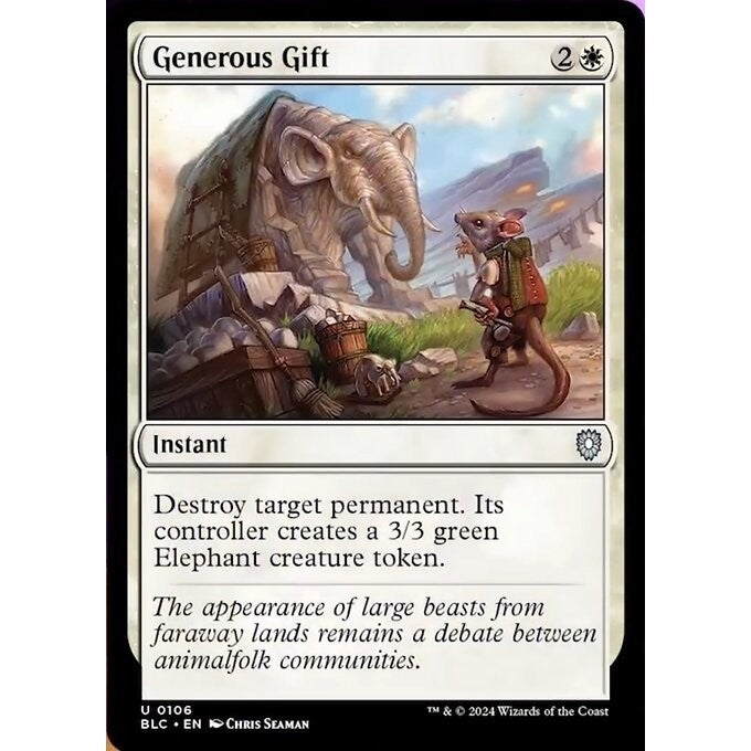 BLC Bloomburrow Commander Deck: PEACE OFFERING Singles MTG: Magic: the Gathering: Choose your cards inside BLB