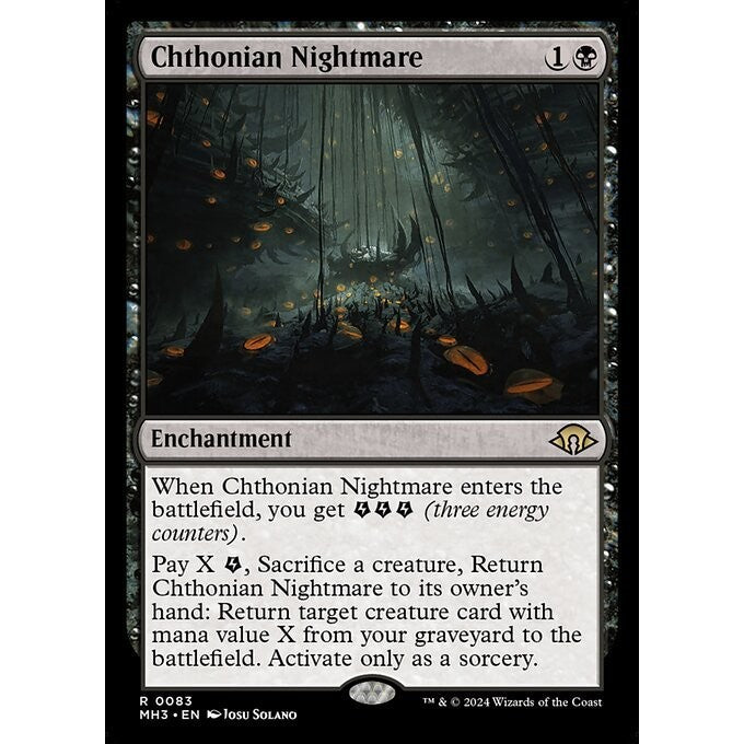 MH3_083 Chthonian Nightmare MTG Magic: The Gathering: Modern Horizons 3_Rare