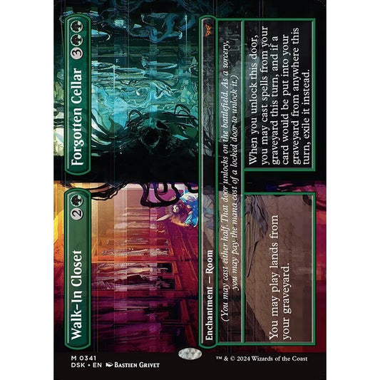 DSK_341 Walk-In Closet // Forgotten Cellar *Borderless BL* MTG Magic: The Gathering: Duskmourn_Mythic