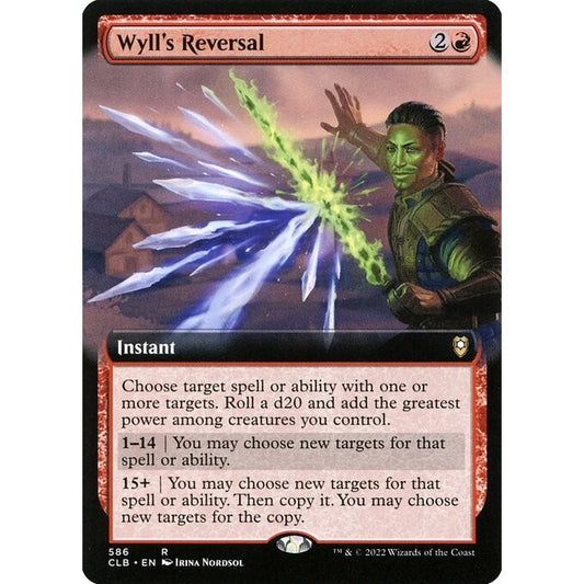 CLB_586 Wyll's Reversal *Extended Art EA* MTG Magic: The Gathering: Commander Legends: Baldur's Gate_Rare