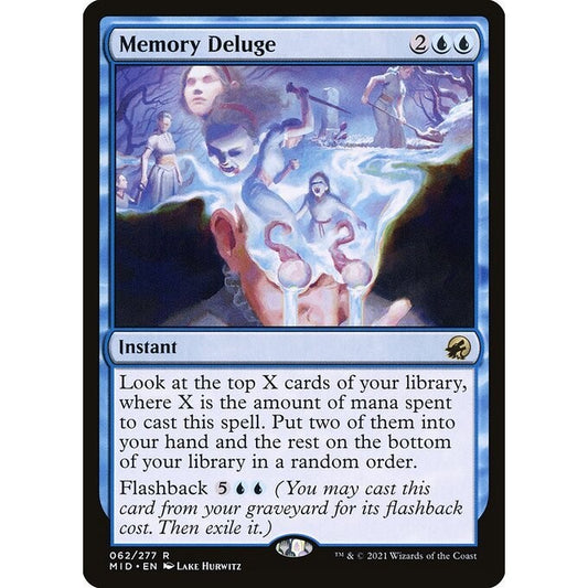 MID_062 Memory Deluge MTG Magic Innistrad: Midnight Hunt Rare