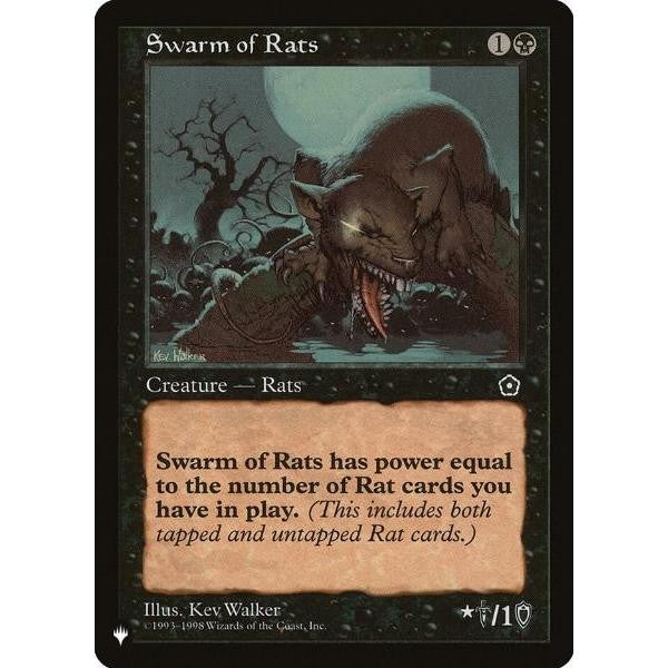 P02_089 Swarm of Rats *The List / Mystery Box* MTG Magic: The Gathering_Common