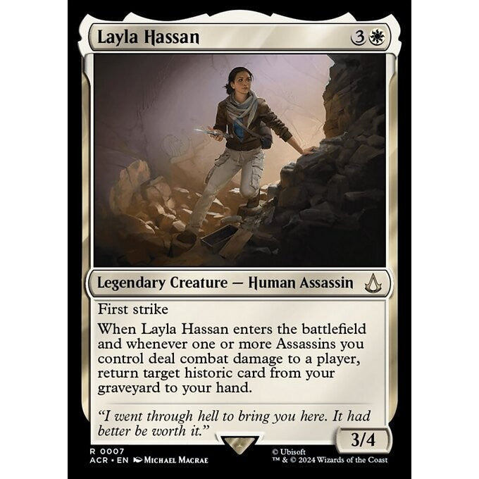 ACR_007 Layla Hassan MTG Magic: The Gathering: Assassin's Creed_Rare