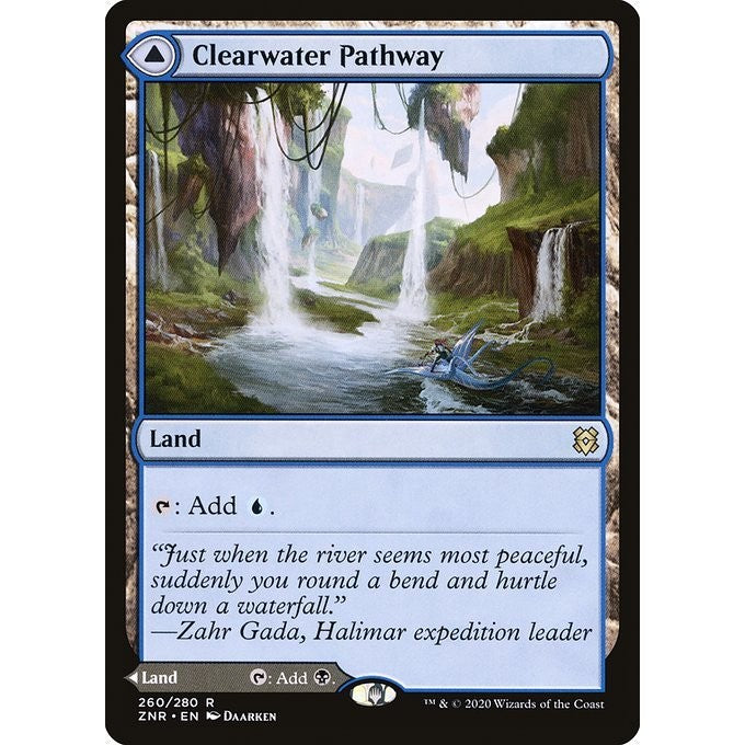 PLIST_ZNR_260 Clearwater Pathway *The List* MTG Magic: The Gathering: Zendikar Rising_Rare