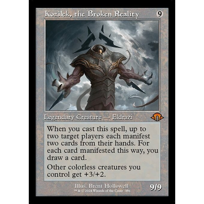 MH3_386 Kozilek, the Broken Reality *Classic Retro Print* MTG Magic: The Gathering: Modern Horizons 3_Mythic