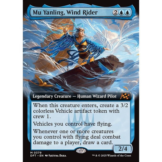 DFT_379 Mu Yanling, Wind Rider **Extended Art EA* Aetherdrift* MTG Magic: The Gathering_Mythic