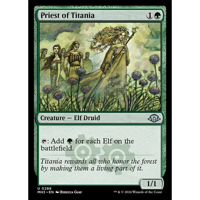 MH3_286 Priest of Titania MTG Magic: The Gathering: Modern Horizons 3_Uncommon