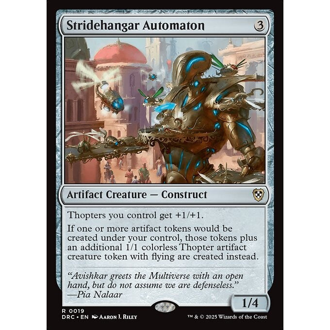 DRC_019 Stridehangar Automaton *Aetherdrift Commander* MTG Magic: The Gathering_Rare