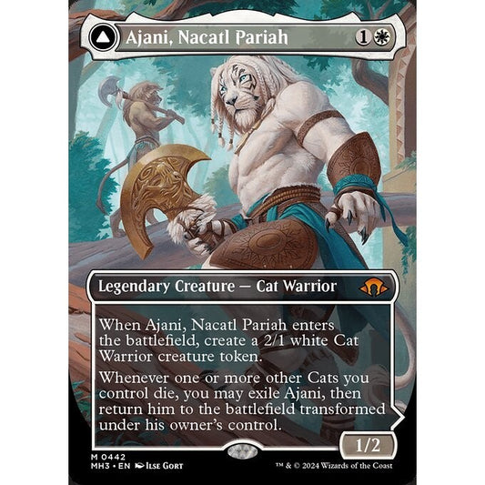 MH3_442 Ajani, Nacatl Pariah *Flip Planeswalker* MTG Magic: The Gathering: Modern Horizons 3_Mythic