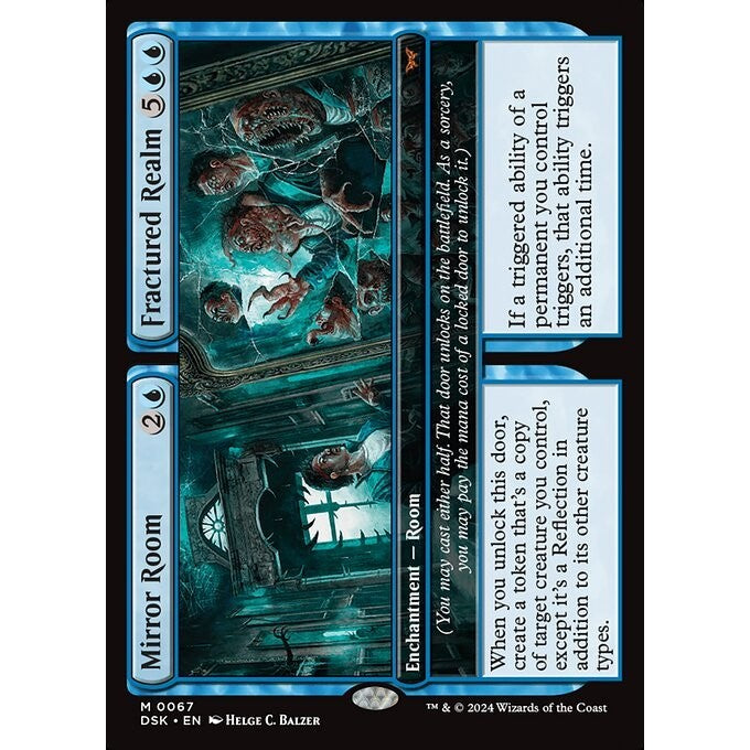 DSK_067 Mirror Room // Fractured Realm MTG Magic: The Gathering: Duskmourn_Mythic