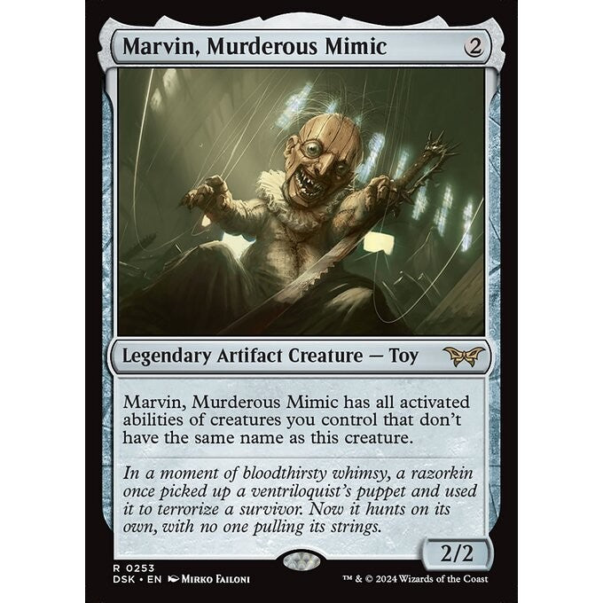 DSK_253 Marvin, Murderous Mimic MTG Magic: The Gathering: Duskmourn_Rare