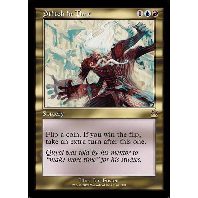 RVR_384 Stitch in Time Retro Frame MTG Magic: The Gathering: Ravnica Remastered Rare