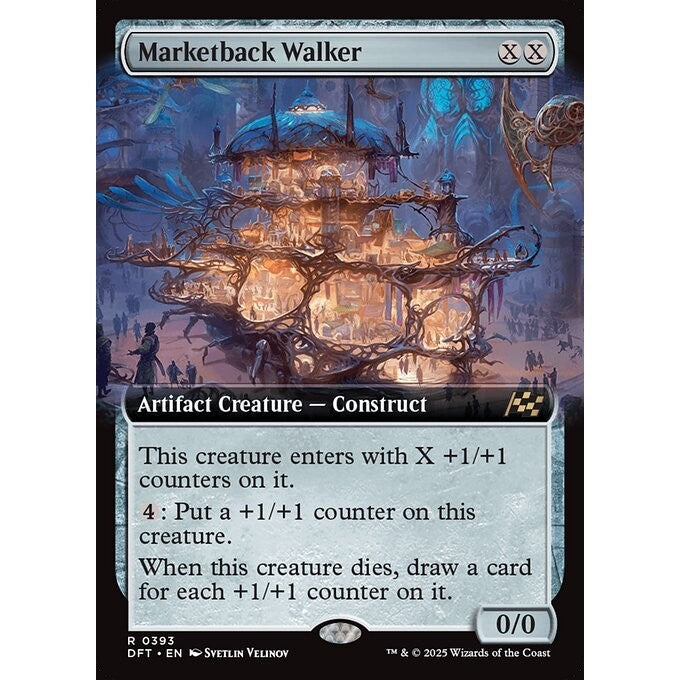 DFT_393 Marketback Walker **Extended Art EA* Aetherdrift* MTG Magic: The Gathering_Rare