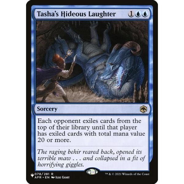 AFR_078 Tasha's Hideous Laughter *The List / Mystery Box* MTG Magic: The Gathering_Rare