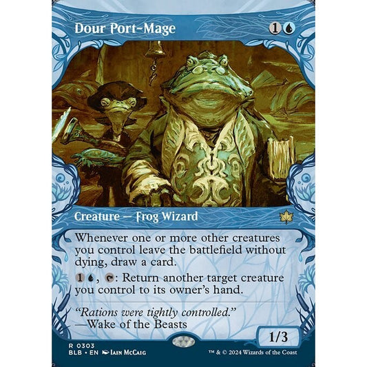 BLB_303 Dour Port-Mage *Showcase* MTG Magic: The Gathering: Bloomburrow_Rare