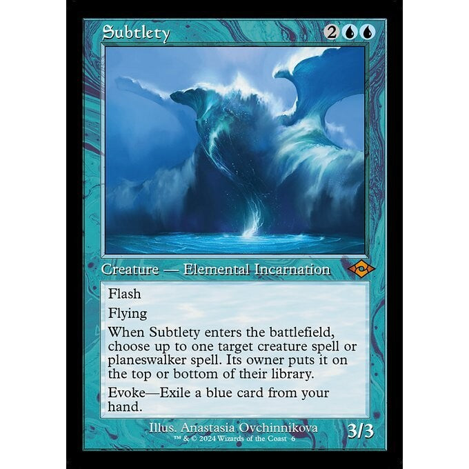 H2R_006 Subtlety *Retro Frame* MTG Magic: The Gathering: MH2 Timeshifts MH3_Mythic