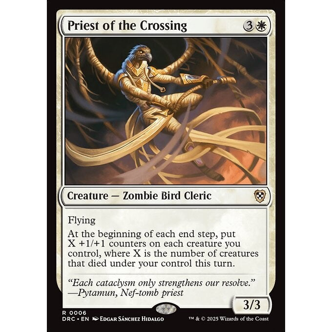DRC_006 Priest of the Crossing *Aetherdrift Commander* MTG Magic: The Gathering_Rare