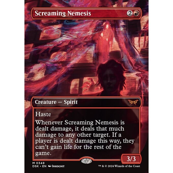 DSK_348 Screaming Nemesis *Borderless BL* MTG Magic: The Gathering: Duskmourn_Mythic