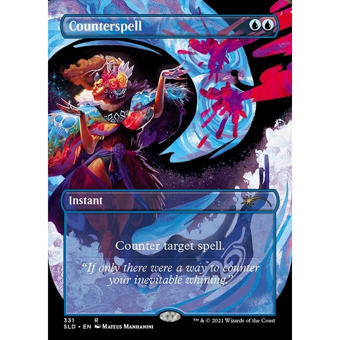 SLD_331 Counterspell *Full Art EA* MTG Magic: The Gathering: Secret Lair: Far Out, Man_Rare