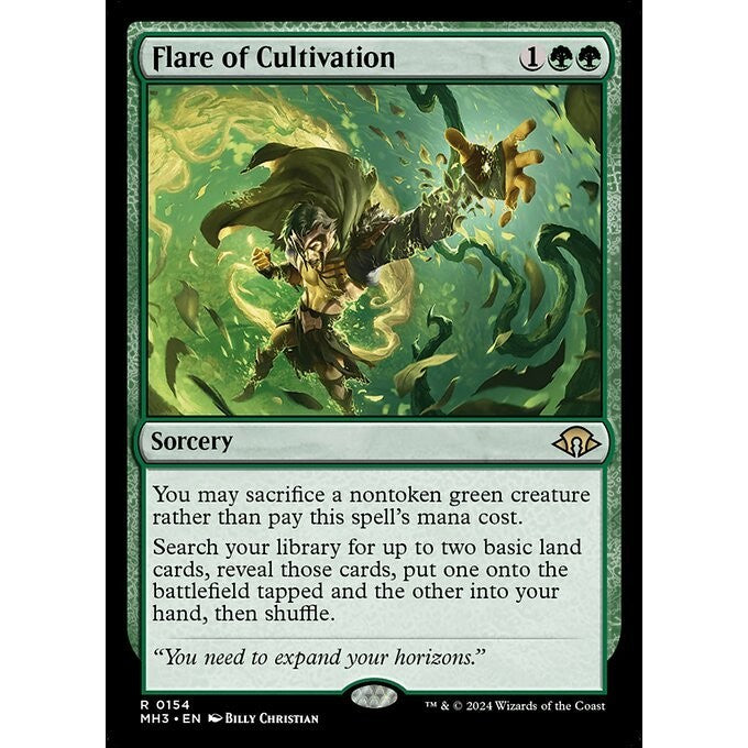 MH3_154 Flare of Cultivation MTG Magic: The Gathering: Modern Horizons 3_Rare