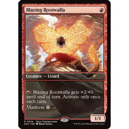 SCH_024 Blazing Rootwalla *Store Championship 2024* MTG Magic: The Gathering Promotional Alternate Art_Rare