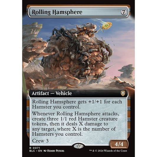 BLC_071 Rolling Hamsphere *Extended Art* MTG Magic: The Gathering: Bloomburrow Commander_Rare