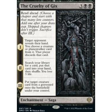 DMU_087 The Cruelty of Gix MTG Magic: The Gathering: Dominaria United Rare