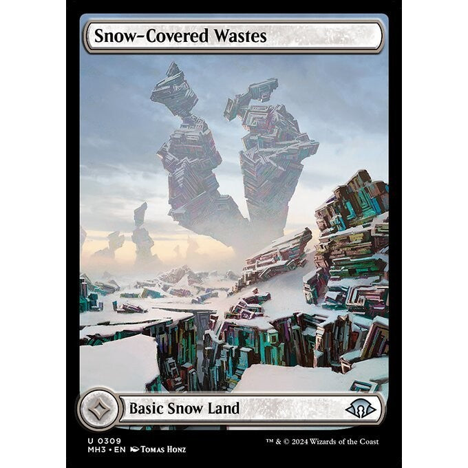 MH3_309 Snow-Covered Wastes *Full Art Land* MTG Magic: The Gathering: Modern Horizons 3_Uncommon