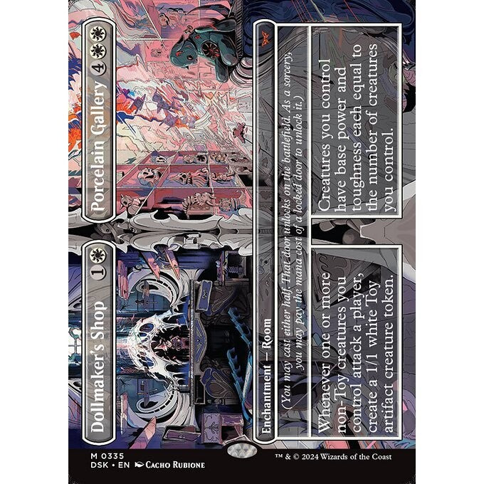 DSK_335 Dollmaker's Shop // Porcelain Gallery *Borderless BL* MTG Magic: The Gathering: Duskmourn_Mythic