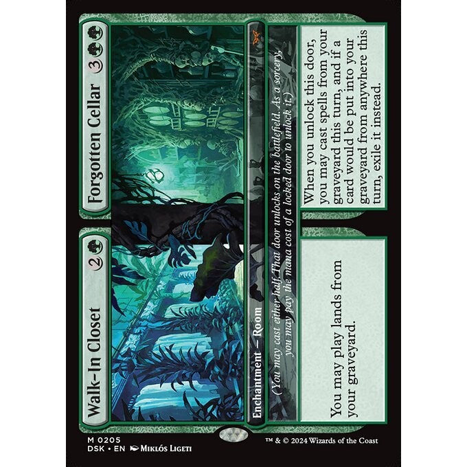 DSK_205 Walk-In Closet // Forgotten Cellar MTG Magic: The Gathering: Duskmourn_Mythic