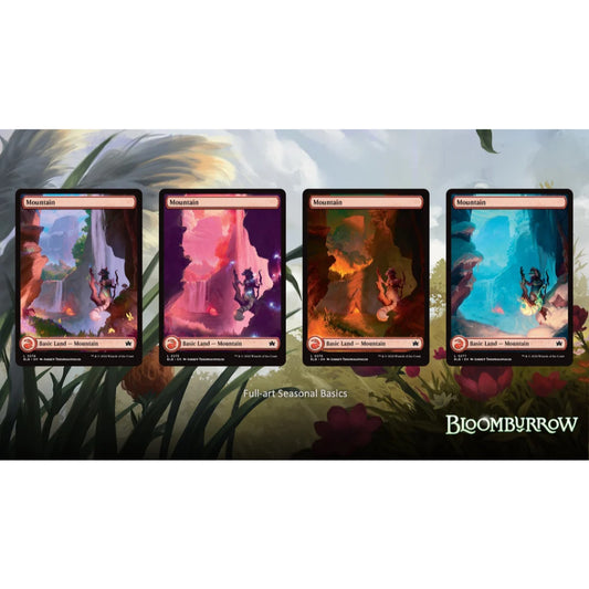 BLB Bloomburrow FULL ART 'Seasonal' BASIC LANDS MTG Magic: The Gathering Spring Summer Autumn Winter Land