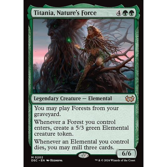 DSC_202 Titania, Nature's Force MTG Magic: The Gathering: Duskmourn Commander_Mythic