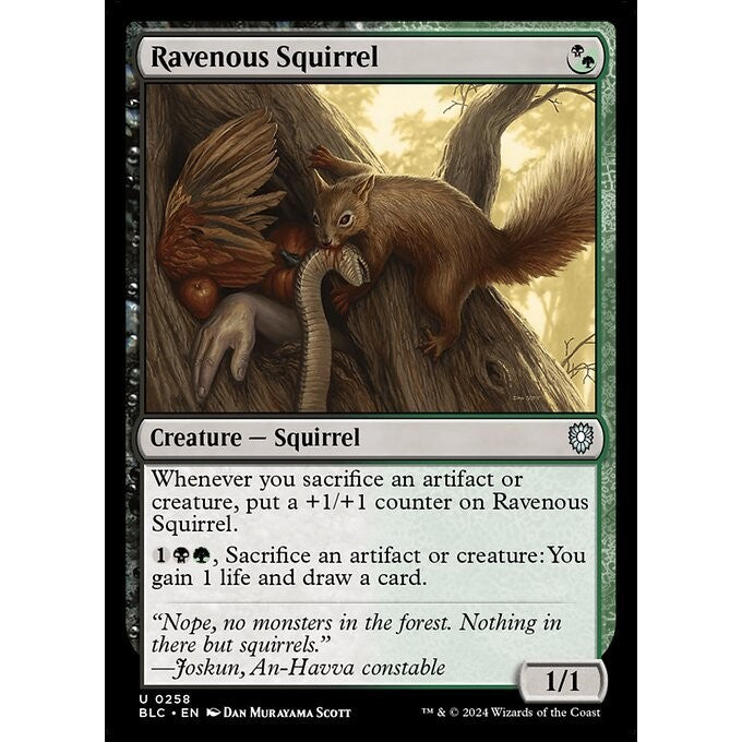 BLC Bloomburrow Commander Deck: SQUIRRELED AWAY Singles MTG: Magic: the Gathering: Choose your cards inside BLB