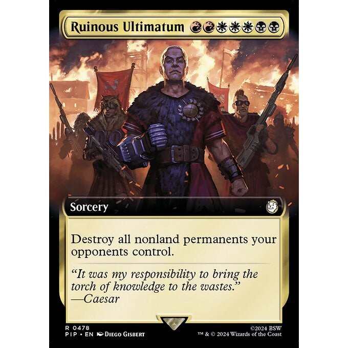 PIP_478 Ruinous Ultimatum *Extended Art EA* MTG Magic: The Gathering: Fallout_Rare