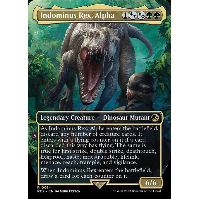 REX_014 Indominus Rex, Alpha MTG Magic: The Gathering: Lost Caverns of Ixalan: Commander Rare