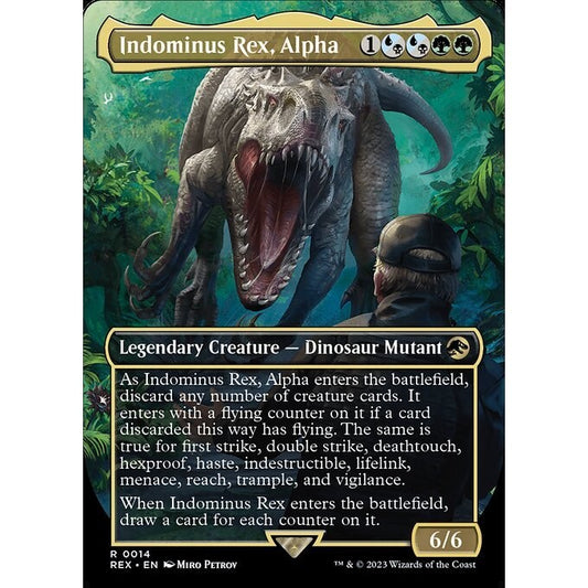 REX_014 Indominus Rex, Alpha MTG Magic: The Gathering: Lost Caverns of Ixalan: Commander Rare