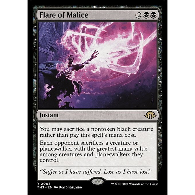 MH3_095 Flare of Malice MTG Magic: The Gathering: Modern Horizons 3_Rare