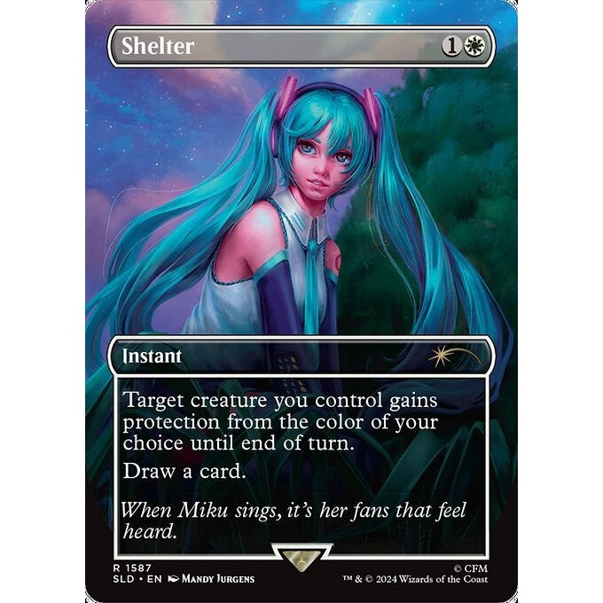 SLD_1587 Shelter *Secret Lair* MTG Magic: The Gathering: Hatsune Miku_Rare