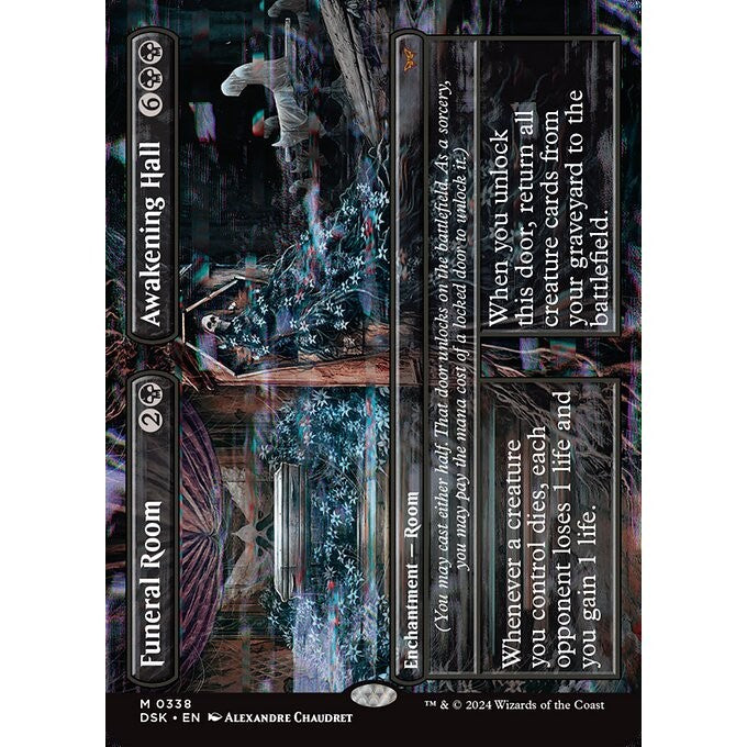 DSK_338 Funeral Room // Awakening Hall *Borderless BL* MTG Magic: The Gathering: Duskmourn_Mythic