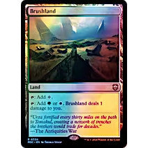 M3C_324 Brushland *Ripple FOIL* MTG Magic: The Gathering: Modern Horizons 3 Commander_Rare