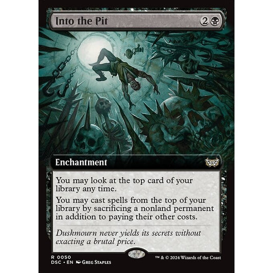 DSC_050 Into the Pit *Extended Art* MTG Magic: The Gathering: Duskmourn Commander_Rare