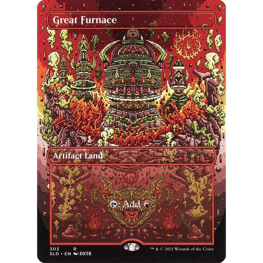 SLD_303 Great Furnace *Full Art EA* MTG Magic: The Gathering: Secret Lair: Mirrodinsanity_Rare