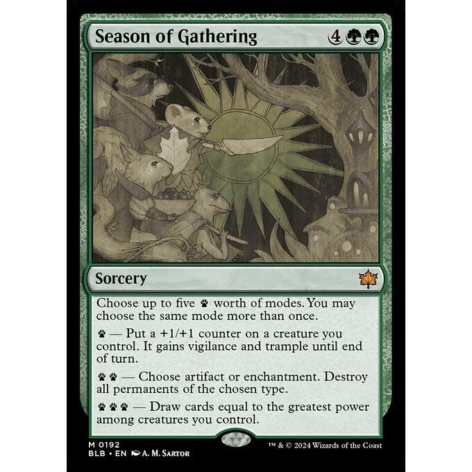 BLB_192 Season of Gathering MTG Magic: The Gathering: Bloomburrow_Mythic